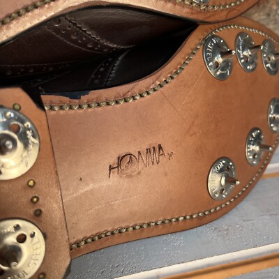 HONMA NEW Golf Shoes Brown Mens Size Japan 25.5 EE US 7.5 MSRP