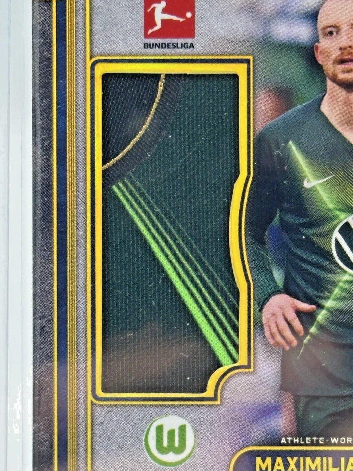 2019 Museum Collection Bundesliga Jumbo Relics Gold 17/50 Maximilian Arnold Auto - Image 2 of 3