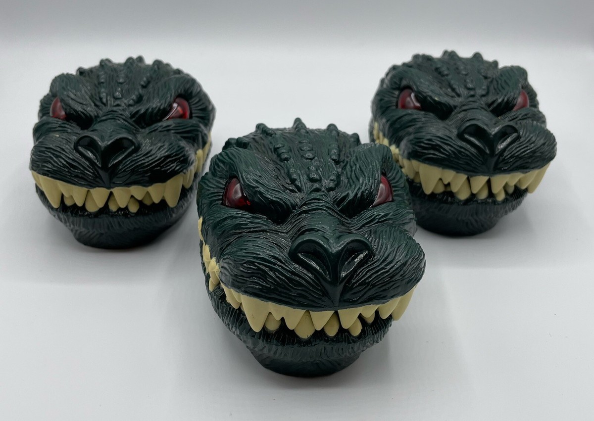 LOT OF 3 Trendmasters Godzilla Micro Battle Playset Incomplete