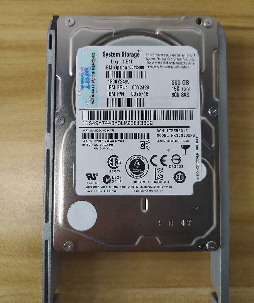 hibiさん専用　5150drive 22222 IBM 00Y2428 300GB 15000RPM SAS 6GBPS 2.5 INCH SFF Hard Drive