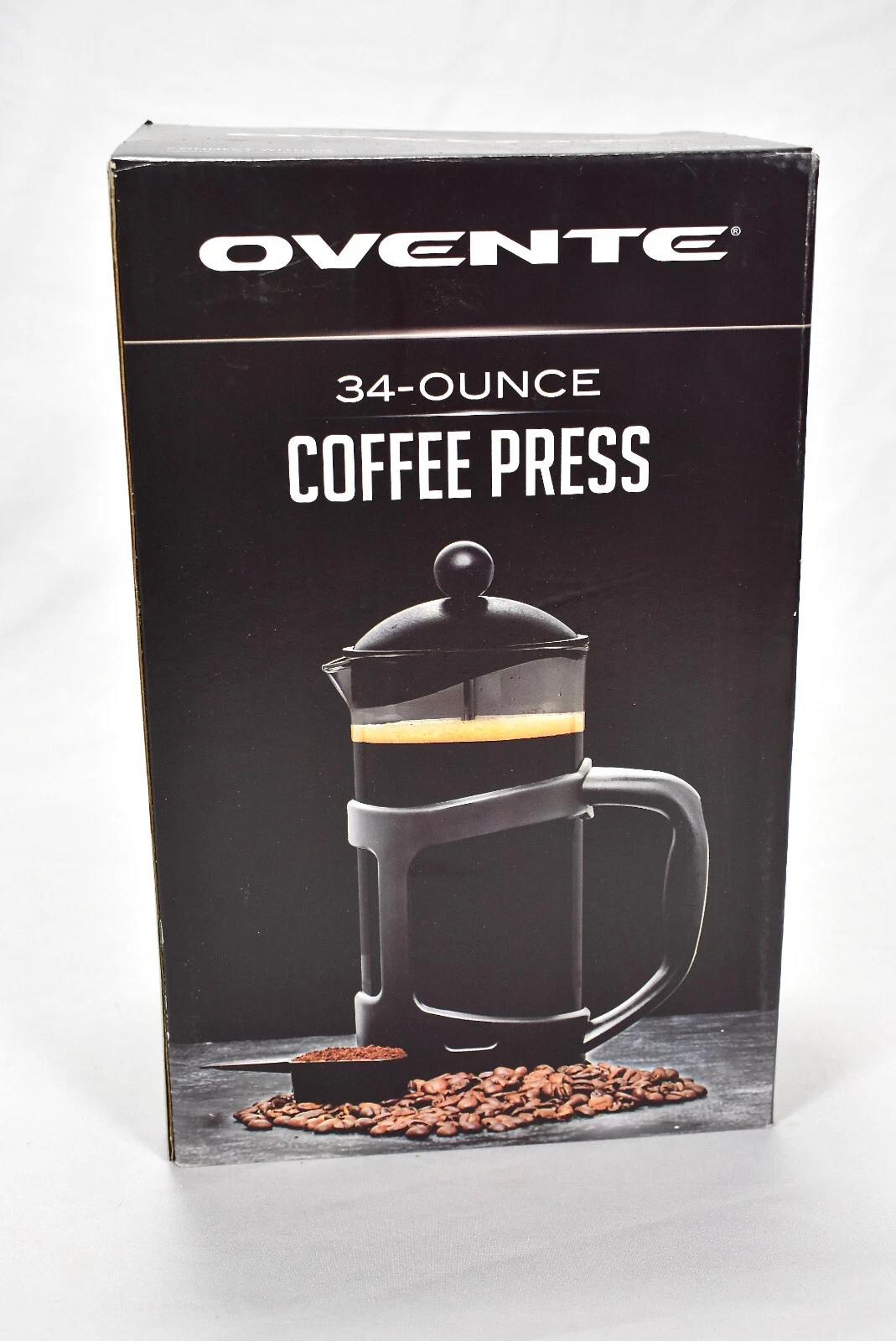 Ovente FPT34B Portable French Press Coffee Maker - Black