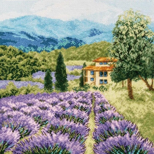 Counted Cross Stitch Kit Lavender DIY Charivna mit