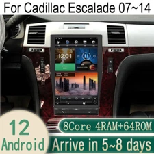 13.6" Android Navigation Car Gps Stereo Tesla Style For Cadillac Escalade 07~14