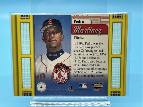 2000 Pacific Revolution Foul Pole Net-Fusions Pedro Martinez #4 HOF - Picture 6 of 10