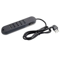 Ciabatta Multipresa 4 Prese Bipasso 2 Usb A +Interruttore Grigia Bticino 3636GBU