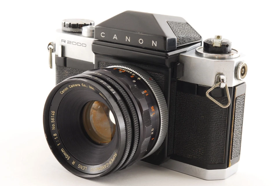 【 N MINT 】 Canon Canonflex R2000 35mm SLR Film Camera w/ 50mm 35mm 2 lens Japan - Image 3 of 4