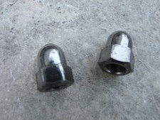 BMX Chrome Acorn axle nuts for 3/8" Bicycle Axle, 28T, One Pair