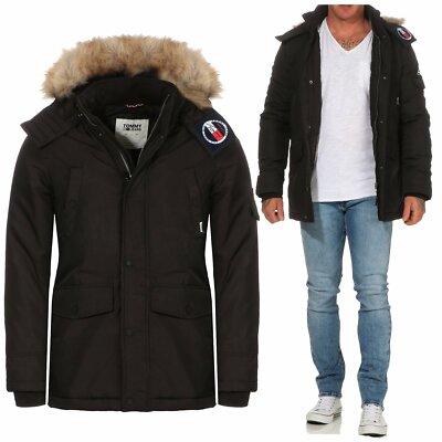 tommy hilfiger denim parka herren