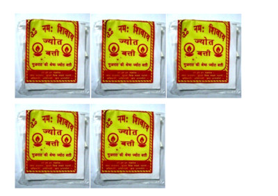 5 Puja Cotton Wicks Religous Long Jyot Bati Akhand Oil Lamp Diya Diwali Lighting