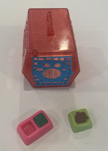 Vintage Littlest Pet Shop LPS Repacement Kennel Food Water Bowls Accessories