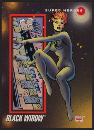 1992 Impel Marvel Universe Series III #12 Black Widow Super Heroes - Picture 1 of 24