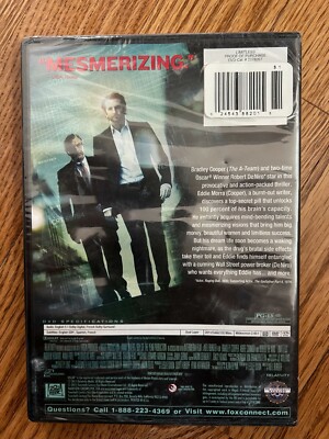 Limitless DVD Limitless Movie Bradley Cooper Robert De Niro NEW SEALED