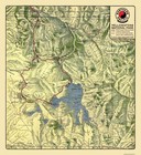 Railroad Map - Yellowstone National Park - Northern Pacific 1910 - 23 x 25