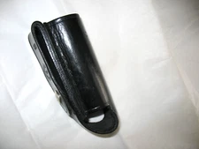 DON HUME MAKER C309 BLACK LEATHER HOLSTER FOR MACE STUBBY FLASHLITE,ETC"DETAILS"