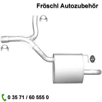 für Ford Galaxy S-Max 1,5 2,0 EcoBoost Endtopf Auspuff hinten links Anbausatz k*