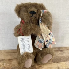 Vintage Handcrafted Fully Jointed Teddy Bear 12”  Sad Teddy Looking For New Home