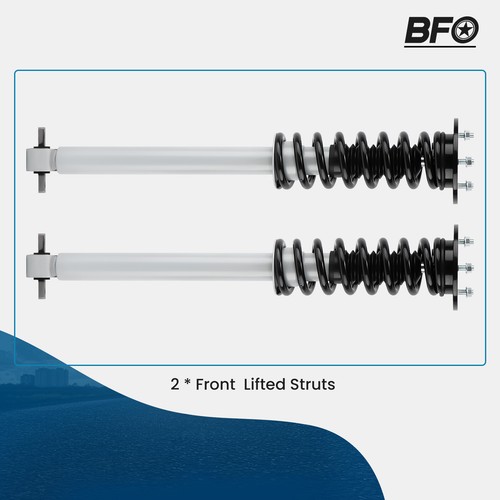 6" Front Nitrogen Shocks Struts Assembly For Ford F150 4WD 2014-23 - Picture 4 of 12
