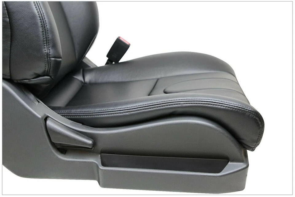 Compatible con Nissan 350Z 2004-2009 Kit Repuesto Funda Asiento Bk Cuero sintético Foto 4 de 4