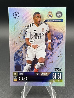 David Alaba Match Attax 2024/2025 Real Madrid 24/25 Topps
