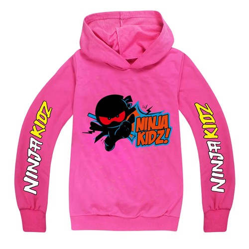Ninja Kidz Kids Clothes Hooded Sweater Streetwear Sweatshirt Pullover Hip Hop - Picture 36 of 37