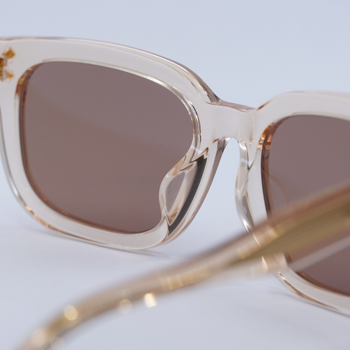 New GUCCI GG1605SK 004 Shiny Transparent Light Orange/Solid  display picture 3