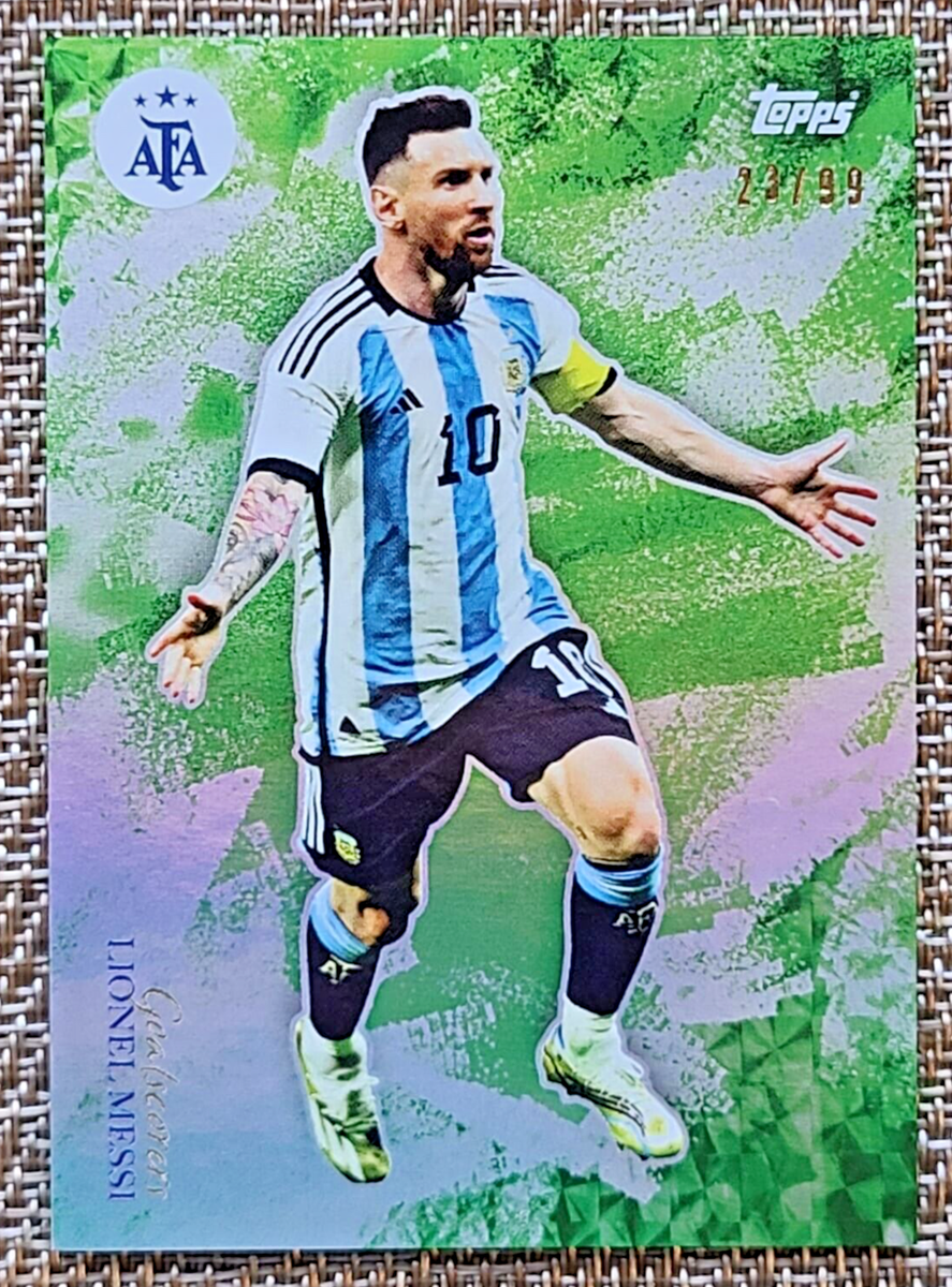 2023 Topps Argentina World Champions Goalscorers Green Lionel