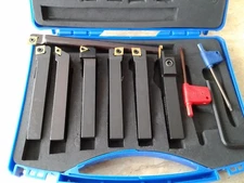 1/2" Indexable Turning, Parting, Threading, Boring Tool 7pcs set #1004-IDX-GV12