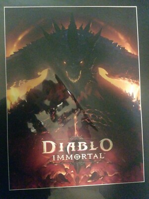 Rare Blizzard Diablo Immortal Limited Art Print Edition# X/750 Sealed w/ COA