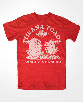 Tijuana Toads T-Shirt ROT M3  Frösche,Frog,Fun,Sancho,Pancho,Oldschool,TV