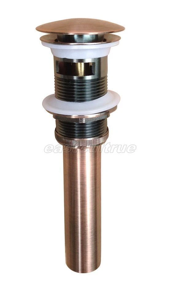 Старинный медный латунный выдвижной сосуд для ванной слив раковины с переливом esd051 - Изображение 4 из 4