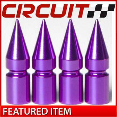 Circuit Purple Aluminum Metal Billet Spike Tire Wheel Valve Stem Caps Fit Toyota