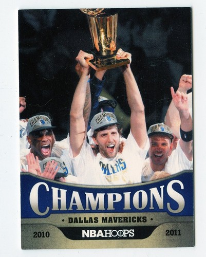 H321 Dallas Mavericks 2011-12 NBA Hoops NBA Champions #279 Dirk Nowitzki Rare SP