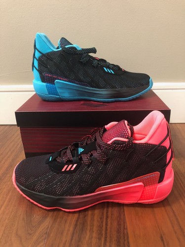 Dame 7 Adidas Mens Shoes 2021 NEW Size 9US PINK/BLUE