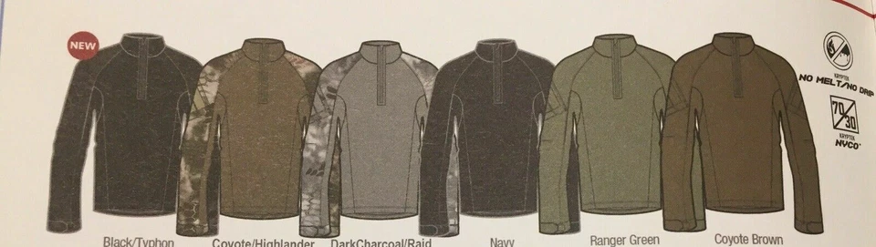 Kryptek Tactical 3 LS Zip Color: Coyote Large 19TACZLSCT5 - Image 2 of 4