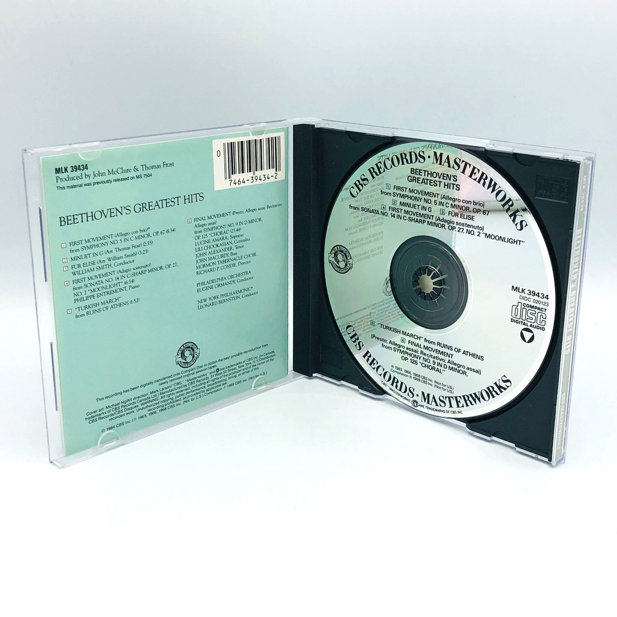 Beethoven's Greatest Hits, MLK 39434, CD | eBay