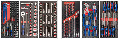 Projahn PROFORM-Werkstattwagen-Bestückungspaket für 2 Schubfächer 148-teilig