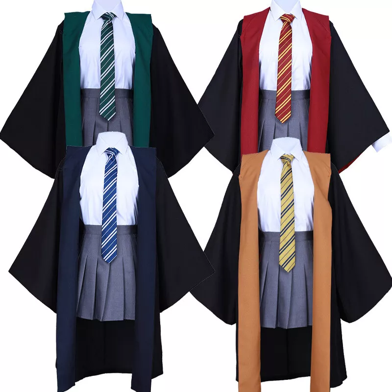 Boys Girls Harry Potter Kids Robe Tie Costume Cosplay Ravenclaw