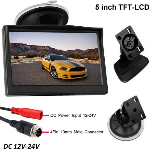 5" Rear View Monitor 4Pin Caravan Truck Motorhome IR Reversing CCD Camera Kit - Picture 8 of 24
