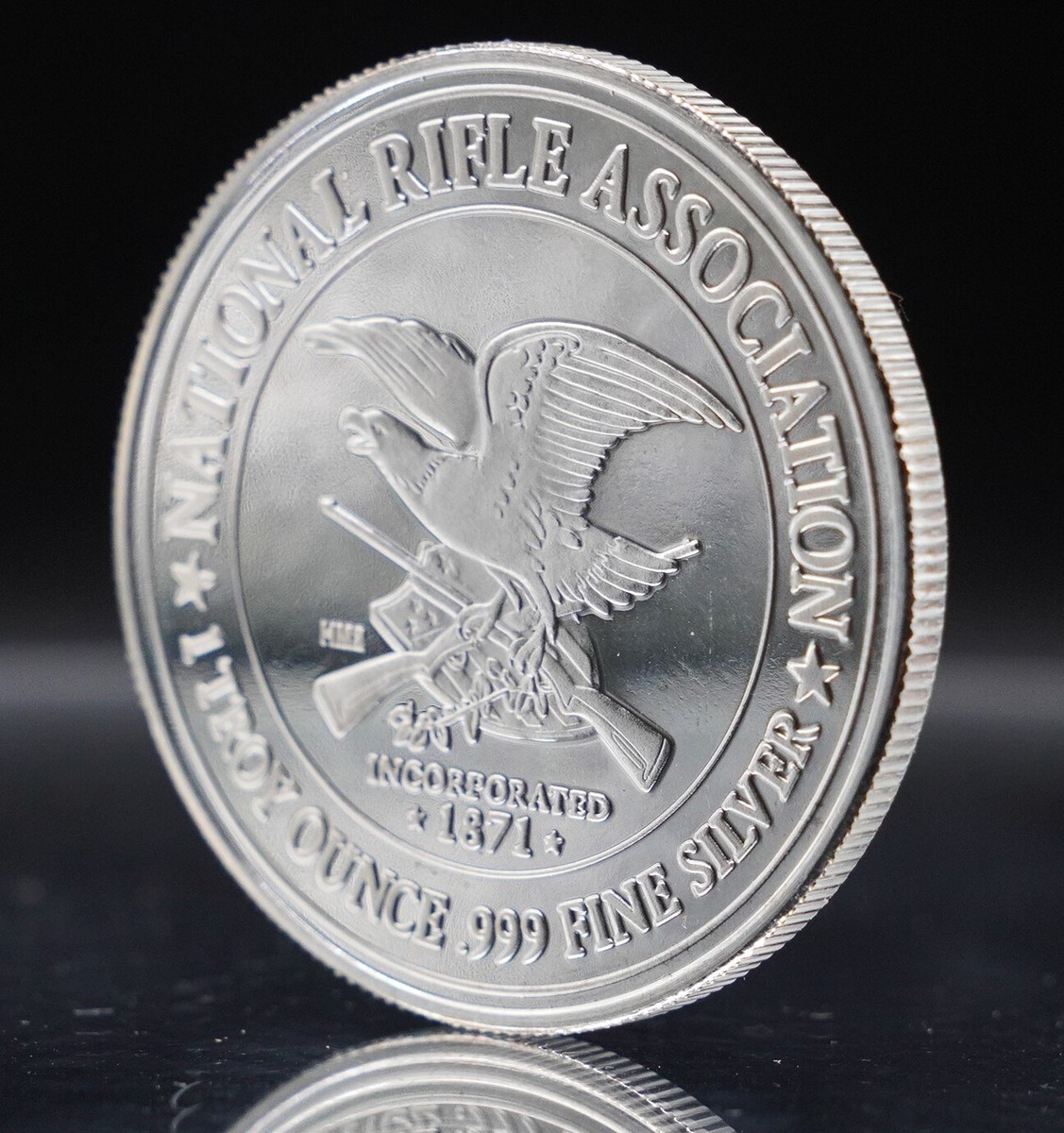 2018 NRA Mallard colorized Ducks Unlimited 1oz 999 FINE SILVER