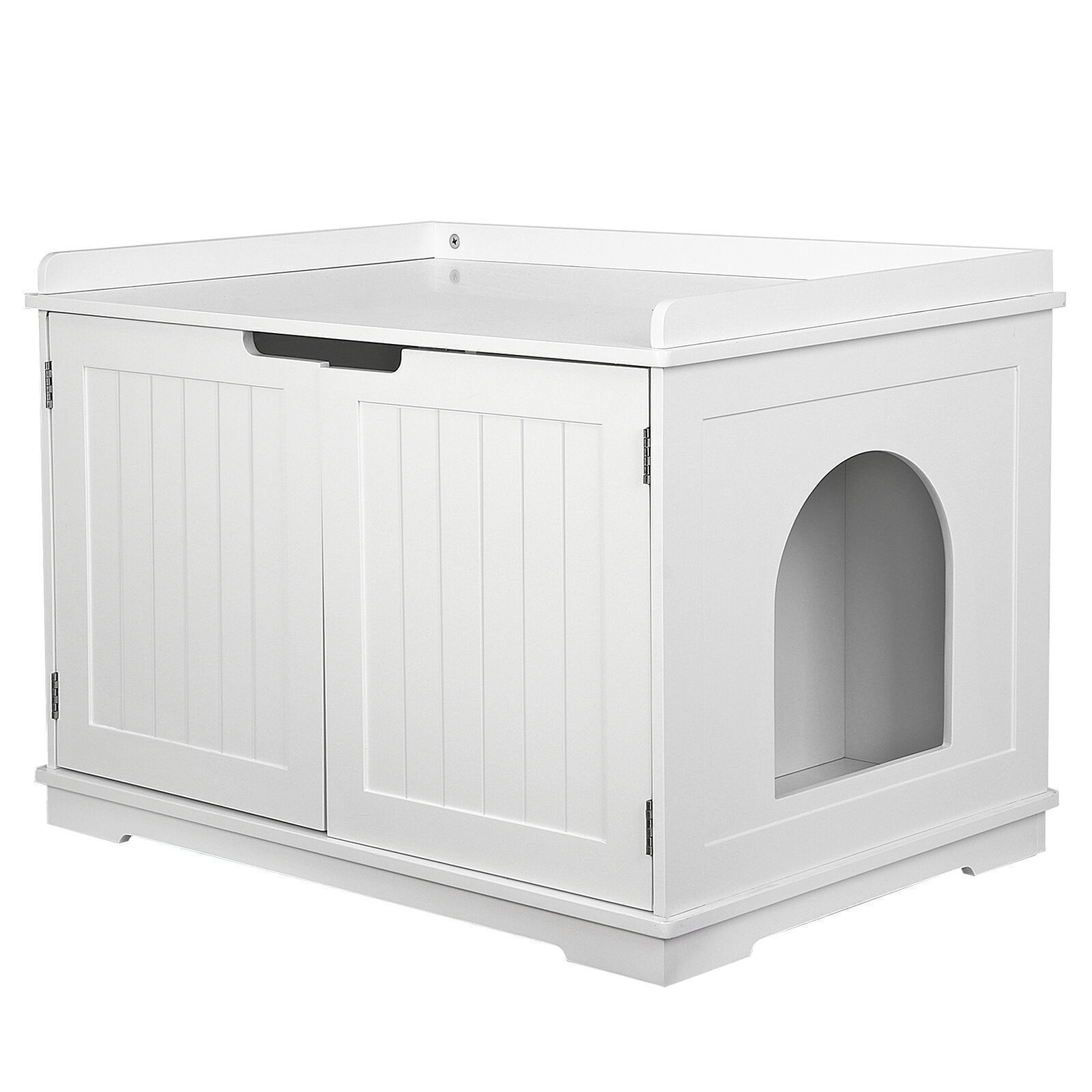 Washing House 2 Doors Storage Bench Enclosure Side Table