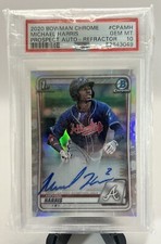 Michael Harris 2020 Bowman Chrome Auto Refractor #/499 PSA 10 Braves ROY Low Pop