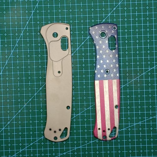 Custom Made USA Flag War Edition TC4 Grip Handle Scales for Benchmade Bugout 535 - Bild 4 von 19