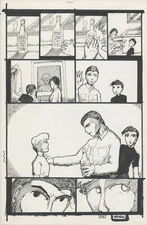 Tears Like Water #2 1999 Hand-inked original comic pg Brien Cardello SIGNED p6