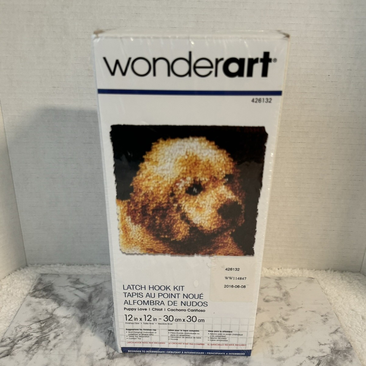 Wonderart Puppy Love (426132) Latch Hook Kit, 12in x 12in, NEW | eBay