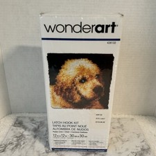 Wonderart Puppy Love (426132) Latch Hook Kit, 12in x 12in, NEW