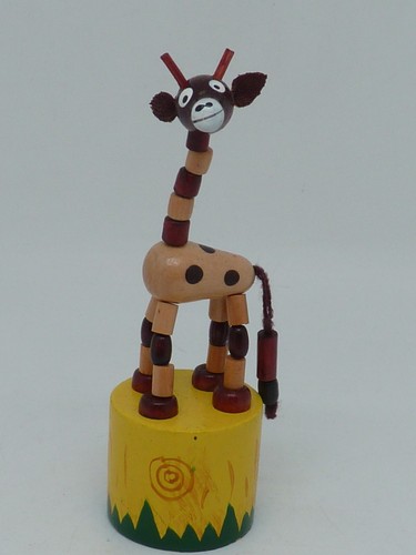 LOT ANCIENS JOUETS EN BOIS Wakouwa ANIMAUX ET BOXEURS - Bild 7 von 21