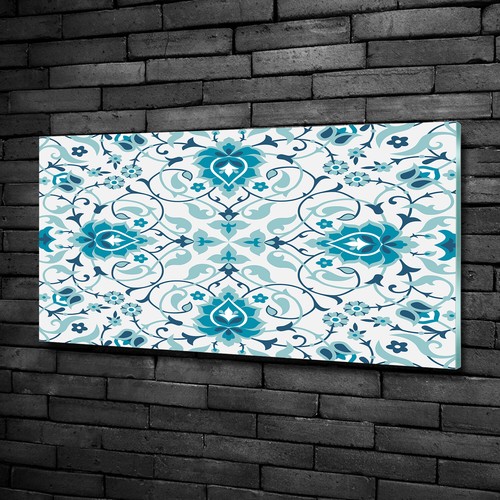 Tableau Décoratif Sur Verre Trempé 100x50 Cm – Motif Géométrique Multicolore Moderne