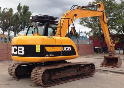 JCB JS130lc MINI DIGGER COMPLETE DECAL STICKER SET WITH SAFTY WARNING