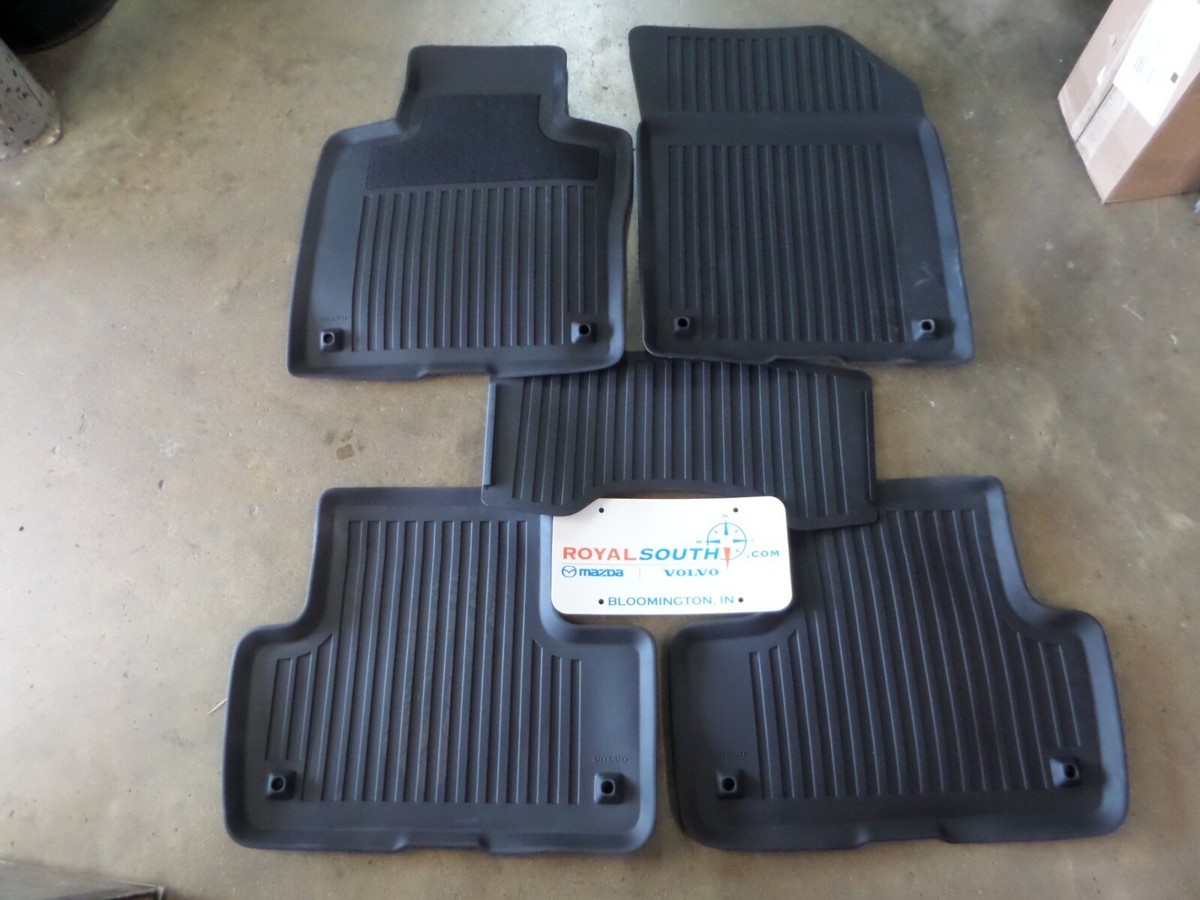 Genuine Volvo XC60 All Weather Rubber Floor Mats 5pc 32332378 OE