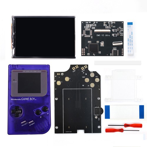Full Size DMG V5 Pro RIPS Backlight LCD Kit Built-in OSD Menu For GameBoy GBO - Picture 15 of 29